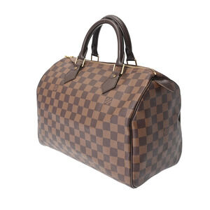 Louis Vuitton Bag Speedy Brown Canvas Handbag Damier